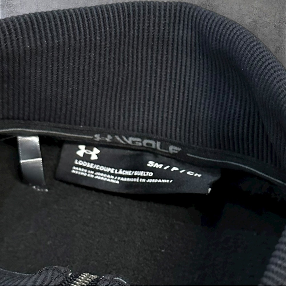 Under Armour Golf 1/4 Zip Pullover Heather Grey Athletic Men's Sweater‎ Top - Picture 6 of 10